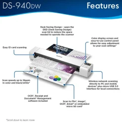 Brother DSMobile DS-940DW Sheetfed Scanner - 1200 dpi Optical