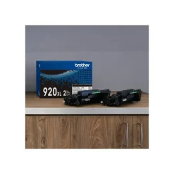 Brother Genuine Black High Yield Toner Cartridges, Pack Of 2, TN920XL2PK