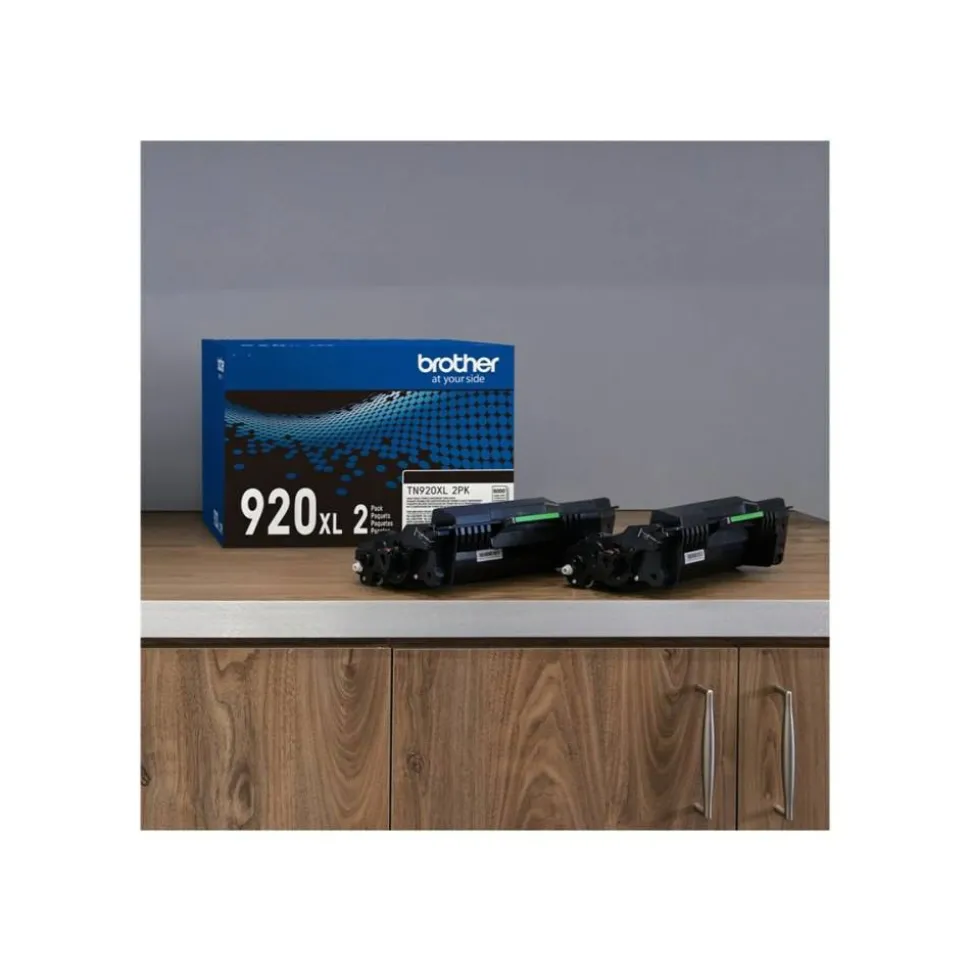 Brother Genuine Black High Yield Toner Cartridges, Pack Of 2, TN920XL2PK