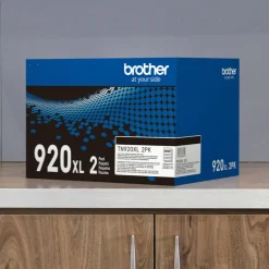 Brother Genuine Black High Yield Toner Cartridges, Pack Of 2, TN920XL2PK