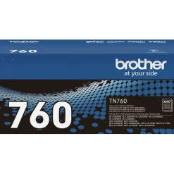 Brother Genuine TN760 Black High Yield Toner Cartridge