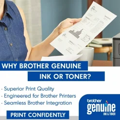 Brother Genuine TN760 Black High Yield Toner Cartridge