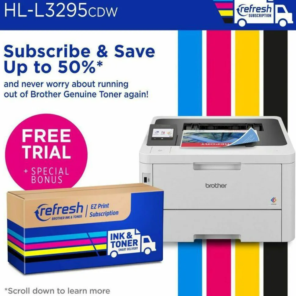 Brother HL-L3295CDW Wireless Compact Digital Laser Color Printer
