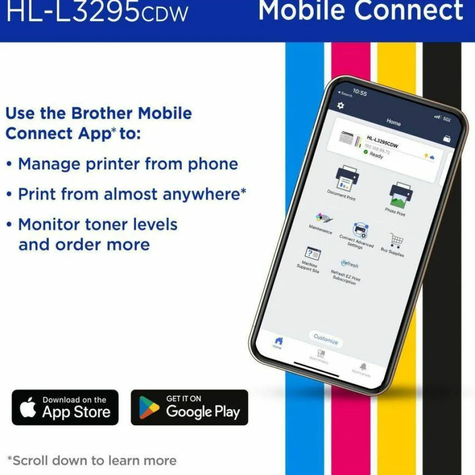 Brother HL-L3295CDW Wireless Compact Digital Laser Color Printer