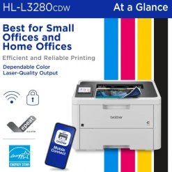 Brother HL-L3280CDW Wireless Compact Digital Laser Color Printer With Refresh EZ Print Eligibility