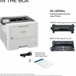 Brother HL-L6310DW Desktop Wireless Laser Printer - Monochrome
