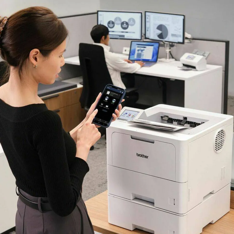 Brother HL-L6415DWT Desktop Wireless Laser Printer - Monochrome