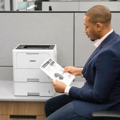 Brother HL-L6210DWT Wireless Business Monochrome Laser Printer with Dual Paper Trays