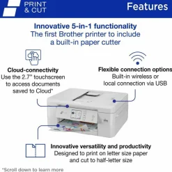 Brother MFC-J1800DW Wireless Inkjet Multifunction Printer - Color
