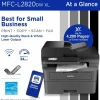 Brother MFC-L2820DW XL Wireless Compact Monochrome All-in-One Laser Printer with up to 4,200 pages of toner included