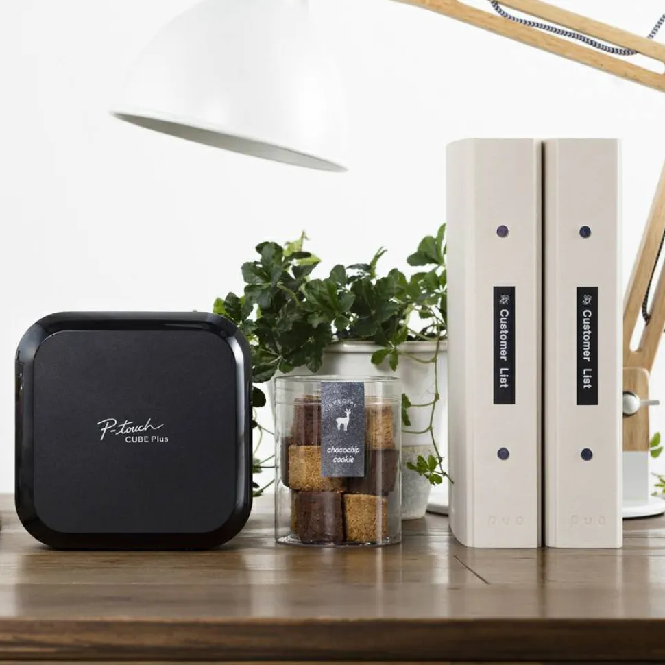 Brother P-touch CUBE Plus PT-P710BT Versatile Label Maker with Bluetooth Wireless Technology