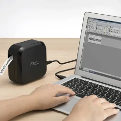 Brother P-touch CUBE Plus PT-P710BT Versatile Label Maker with Bluetooth Wireless Technology
