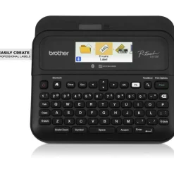 Brother P-Touch D-610BTVP Connected Label Maker with Color Display, 30 mm/s Print Speed, 14.2 x 6 x 13.3