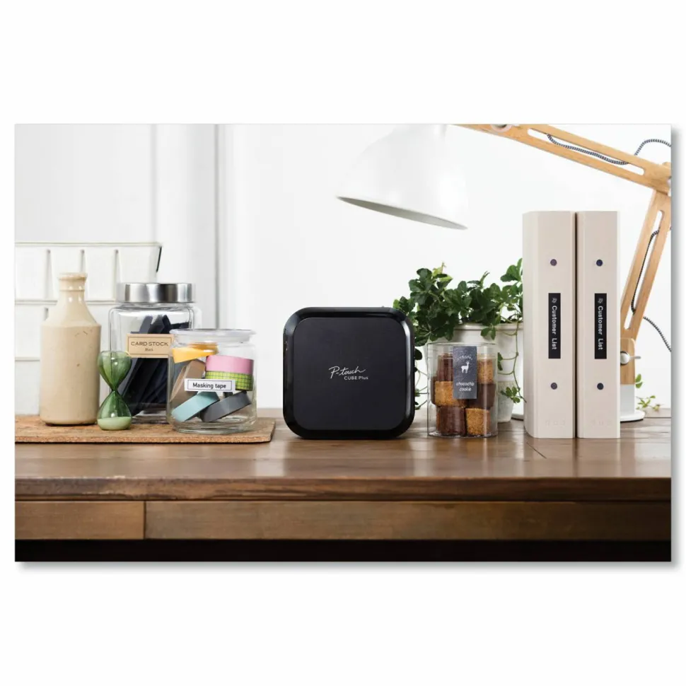 Brother P-Touch PT-P710BT CUBE Wireless Label Maker, 20 mm/s Print Speed, 5 x 2.6 x 5