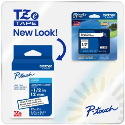 Brother P-touch TZe221, Laminated, 3/8