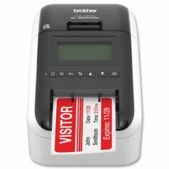 Brother QL-820NWBC Ultra Flexible Label Printer, 110 Labels/min Print Speed, 5 x 5.7 x 9.2