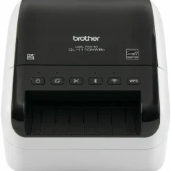 Brother QL-1110NWBC Wide Format Professional Label Printer, 69 Labels/min Print Speed, 5.9 x 6.7 x 8.7