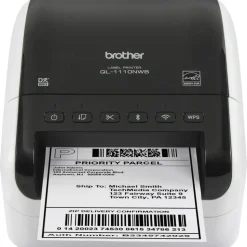 Brother QL-1110NWB Desktop Direct Thermal Printer - Monochrome - Label Print - USB - Bluetooth - Wireless LAN