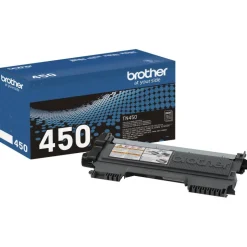 Brother TN-450 Black High Yield Toner Cartridge, TN-450BK