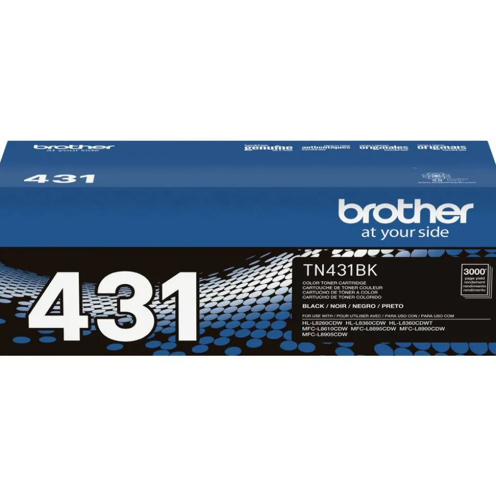 Brother TN-431 Black Toner Cartridge, TN-431BK