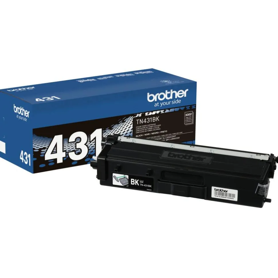 Brother TN-431 Black Toner Cartridge, TN-431BK