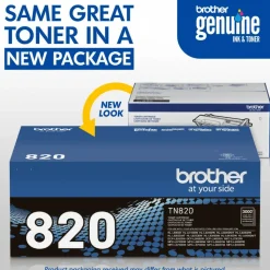 Brother TN-820 Black Toner Cartridge, TN-820BK