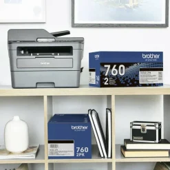 Brother TN760 Original High Yield Laser Toner Cartridge - Twin-pack - Black - 2 / Pack