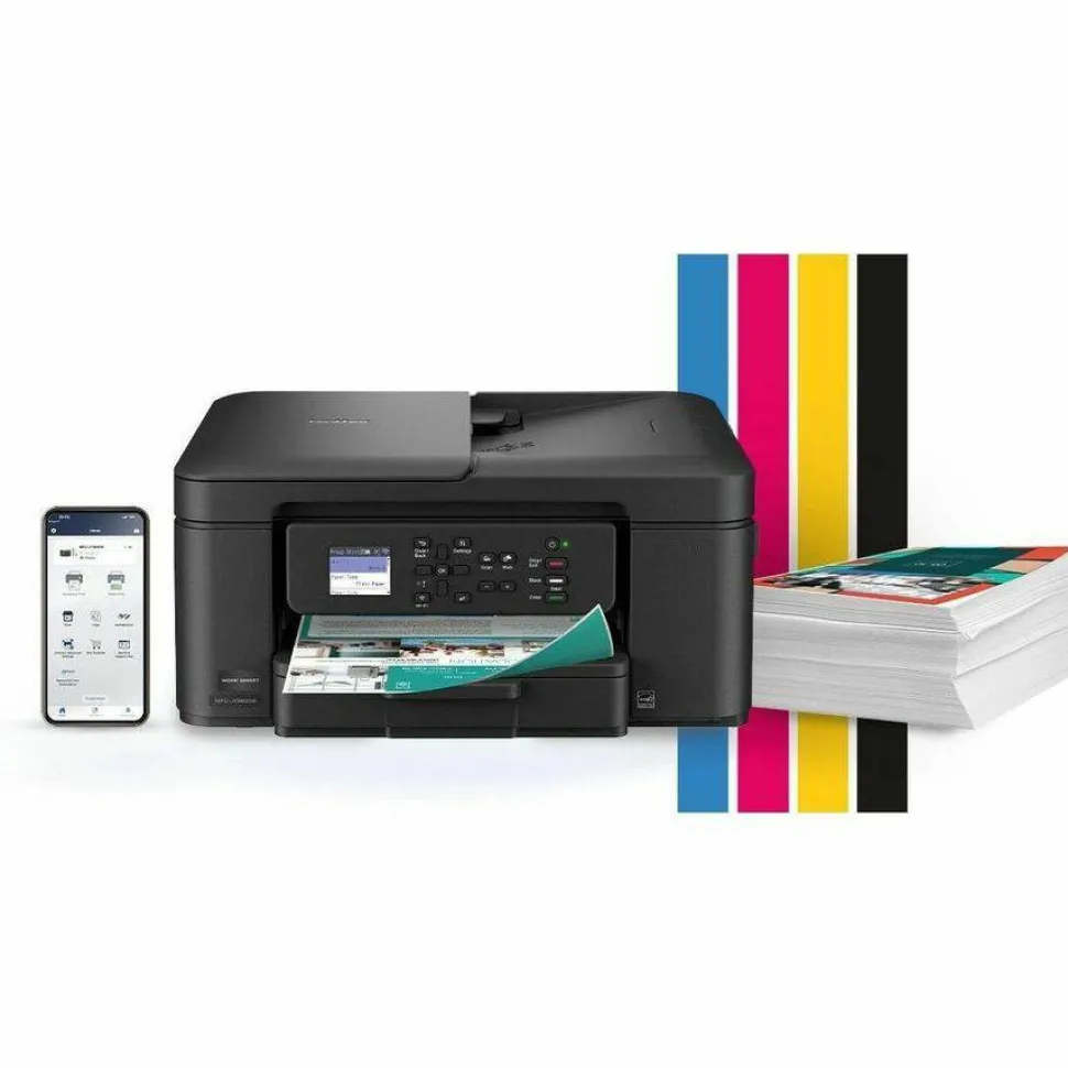 Brother Work Smart MFC-J1360DW Wired & Wireless Inkjet Multifunction Printer - Color - Black