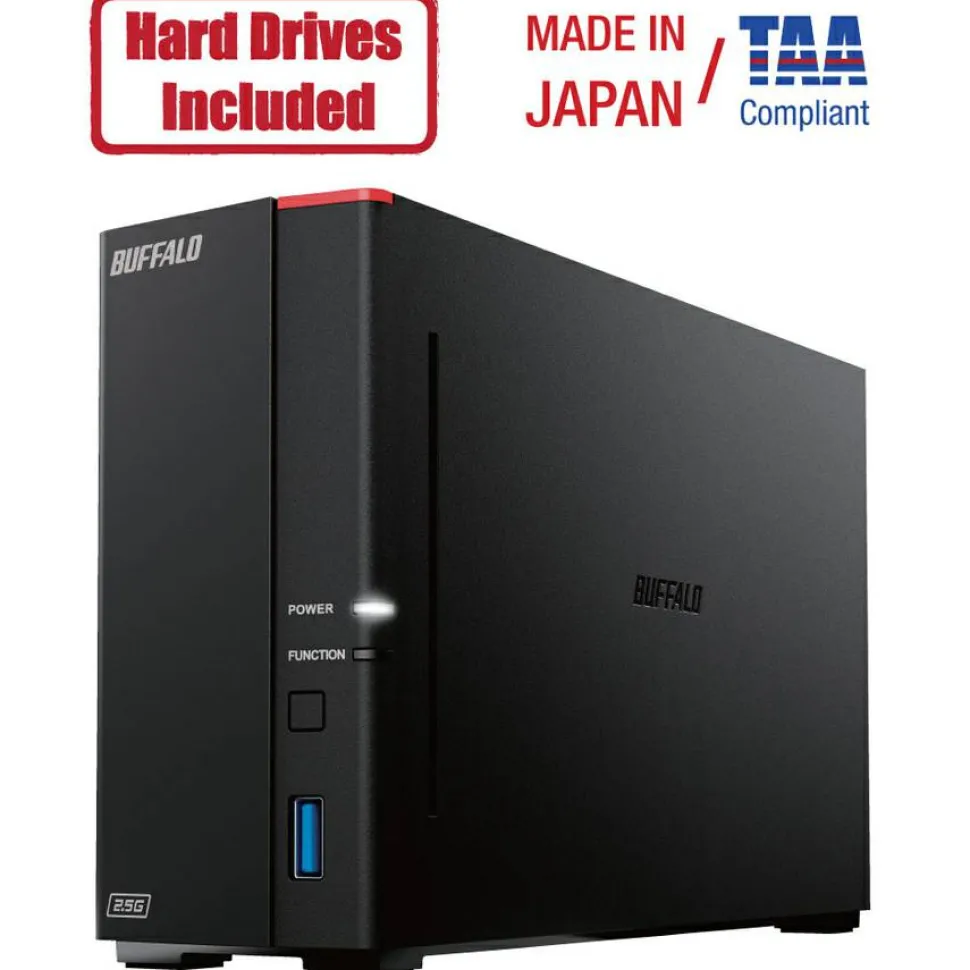BUFFALO LinkStation 710 1-Bay Professional Network Storage 4TB (1x4TB) with Hard Drives Included