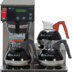 BUNN Axiom 15-3 12-Cup Low Profile Automatic Coffee Brewer, Gray/Stainless Steel