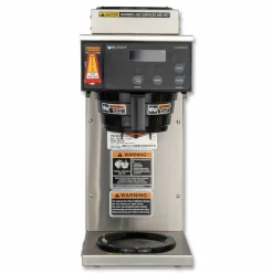 BUNN AXIOM DV-3 12-Cup Dual-Voltage Coffee Brewer with 3 Warmers, Silver/Black
