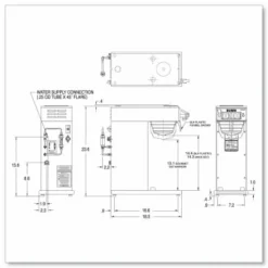 BUNN AXIOM DV-APS Airpot System, 12 Cups, Silver/Black
