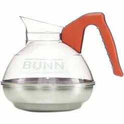 BUNN Easy Pour Decanter, 64 oz, Orange Handle