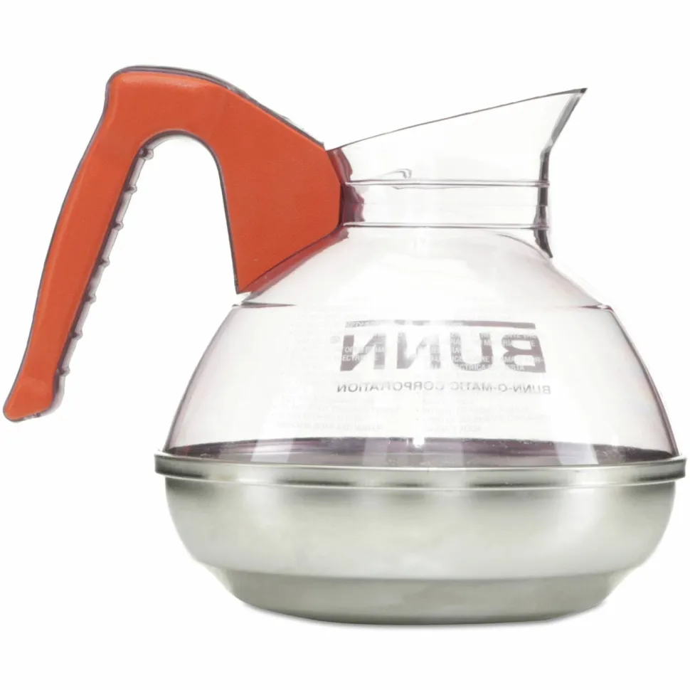 BUNN Easy Pour Decanter, 64 oz, Orange Handle