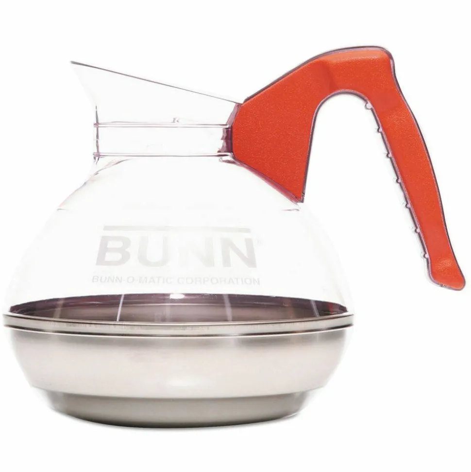 BUNN Easy Pour Decanter, 64 oz, Orange Handle