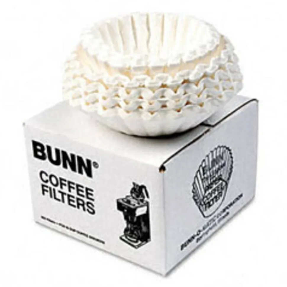 BUNN Flat Bottom Coffee Filters, 12-Cup Size, 250 Filters/Pack