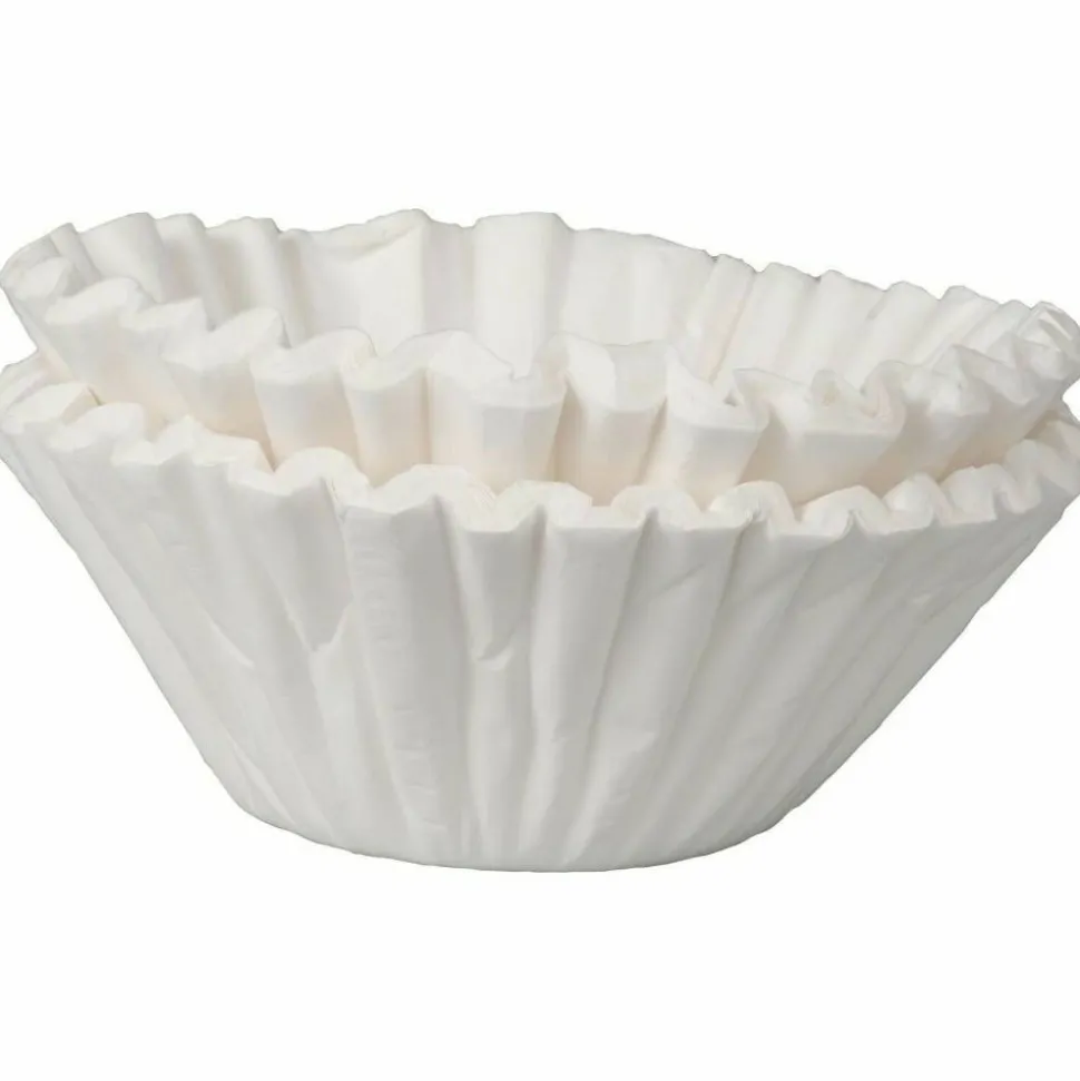BUNN Home Brewer Coffee Filters - 250 Filter(s) - 12 Cup(s) - Chlorine-free, Heavyweight - 250/Box - 12 / Carton - White