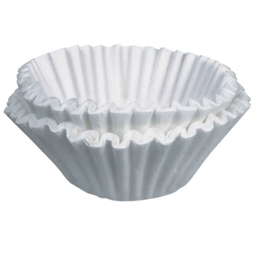 BUNN Home Brewer Coffee Filters - 250 Filter(s) - 12 Cup(s) - Chlorine-free, Heavyweight - 250/Box - 12 / Carton - White