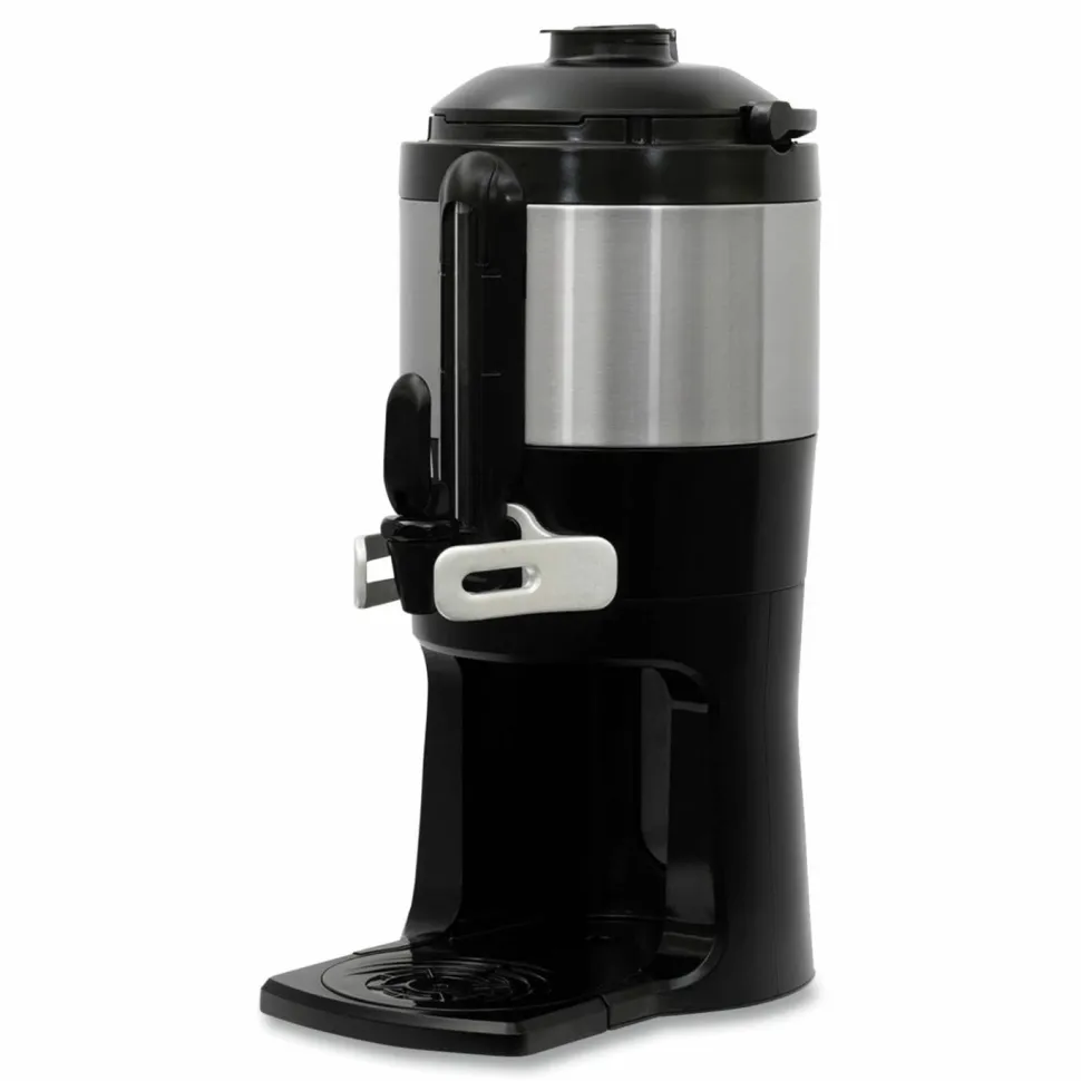BUNN ThermoFresh Server with Mechanical Sight Gauge, 128 oz, Silver/Black