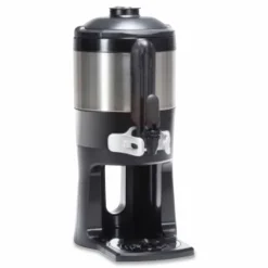 BUNN ThermoFresh Server with Mechanical Sight Gauge, 128 oz, Silver/Black