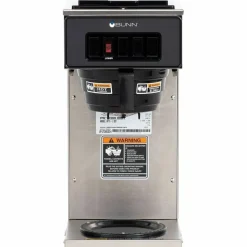 BUNN VP17-1 12-Cup Commercial Pourover Coffee Brewer, Stainless Steel/Black