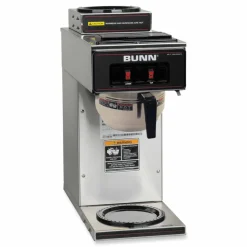 BUNN VP17-2 12-Cup Pourover Coffee Brewer, Black/Stainless Steel