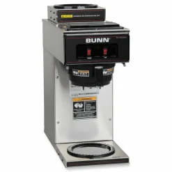 BUNN VP17-2 12-Cup Pourover Coffee Brewer, Black/Stainless Steel