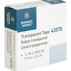 Business Source All-purpose Transparent Glossy Tape - 0.75