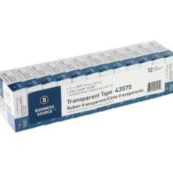 Business Source All-purpose Transparent Glossy Tape - 0.75