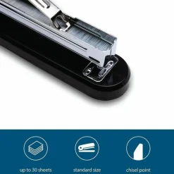 Business Source Chisel Point Standard Staples, 210 Per Strip, 1/4" Leg, 1/2" Crown, 5,000 Box, 5 Boxes - 65651