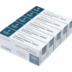 Business Source Chisel Point Standard Staples, 210 Per Strip, 1/4