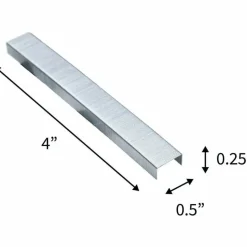 Business Source Chisel Point Standard Staples, 210 Per Strip, 1/4