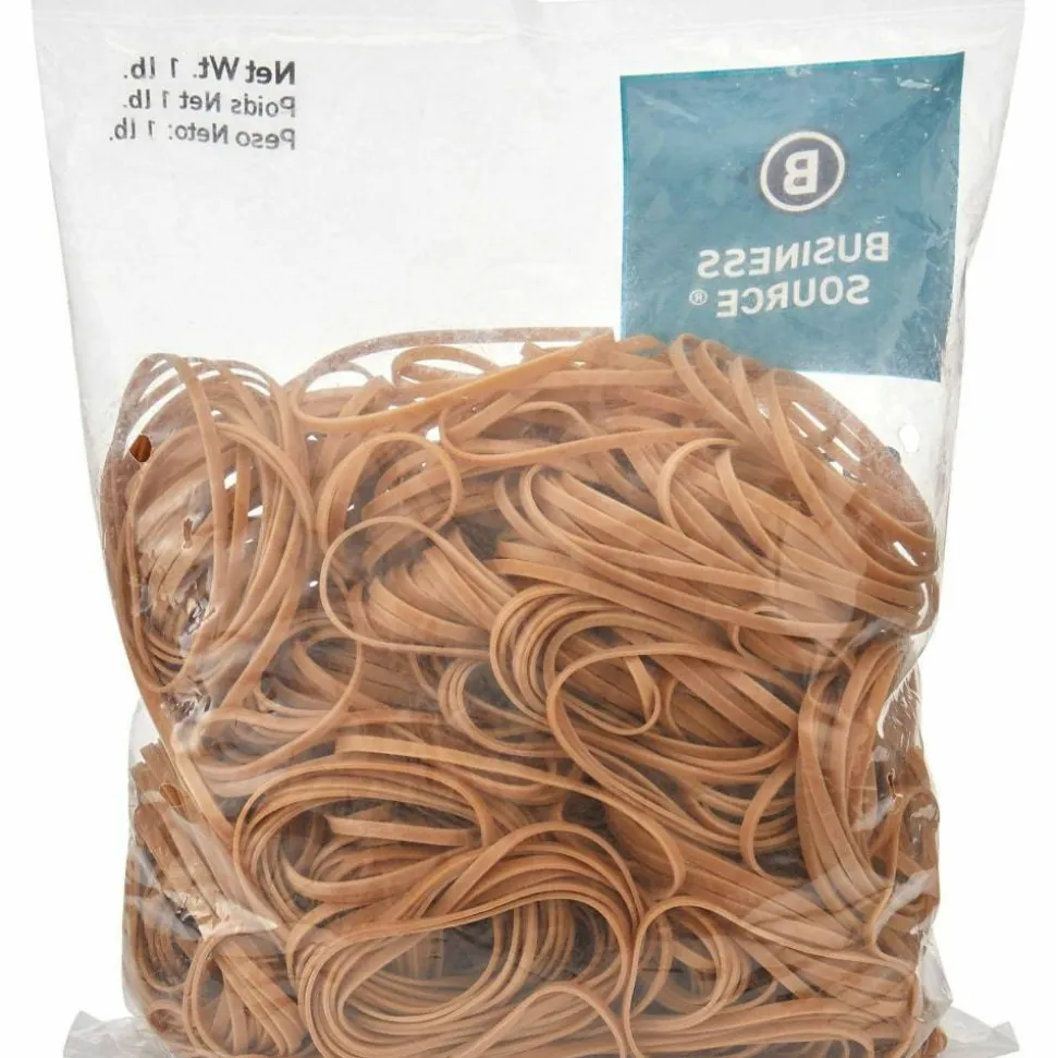 Business Source Quality Rubber Bands - Size: #33 - 3.5" Length x 0.1" Width - Sustainable - Rubber - Crepe - 600 / Pack