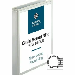 Business Source Round-ring View Binder - 1